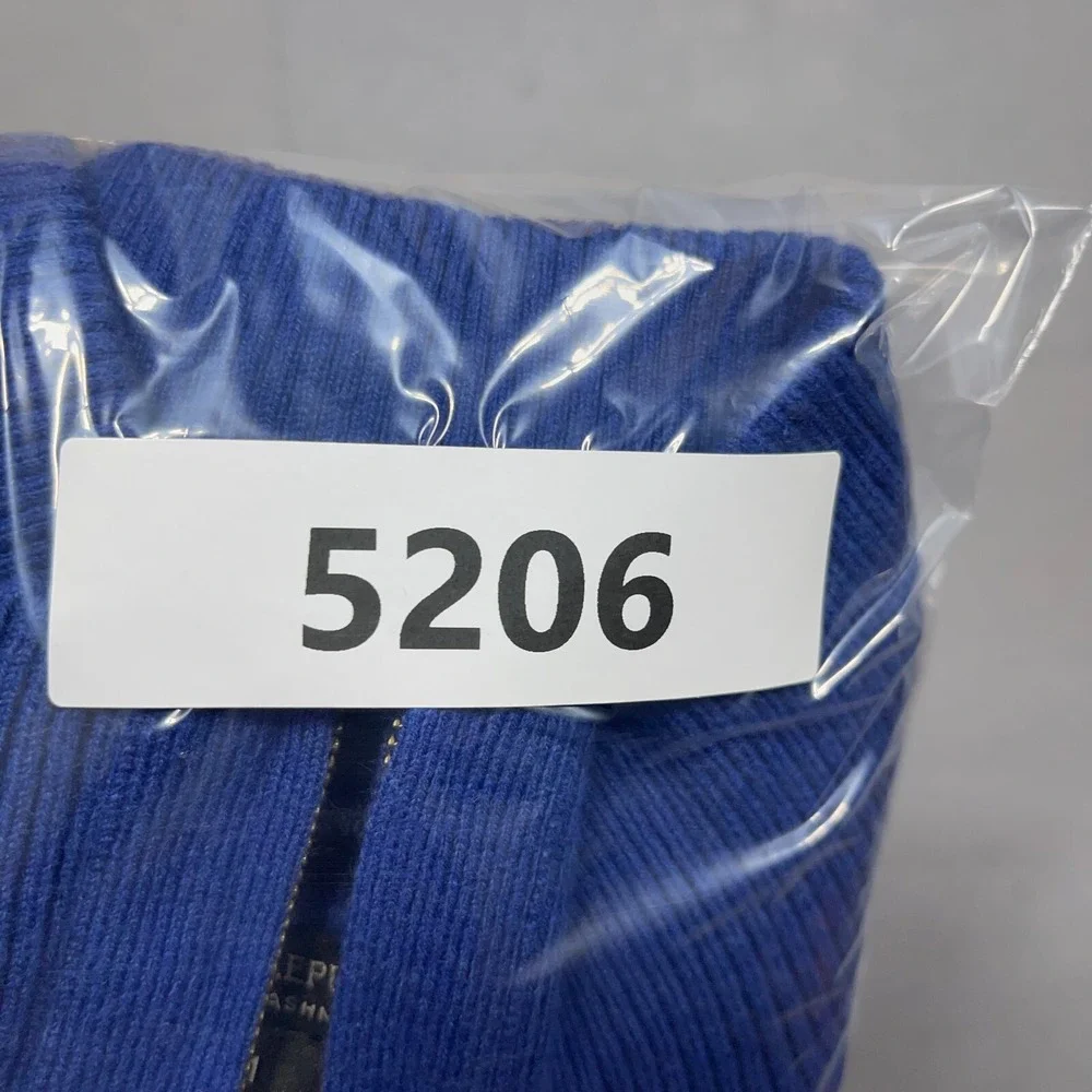 Banana‎ Republic Sweater Men Medium Quarter Zip Blue Cotton Cashmere Blend